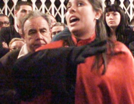 María José Pérez en el encierro de La Soledad Iglesia de Santiago  (I) | 2009