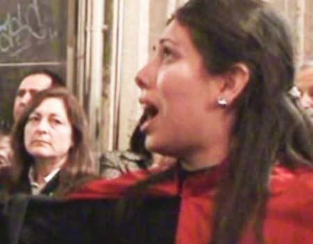 María José Pérez en el encierro de La Soledad Iglesia de Santiago  (II) | 2009
