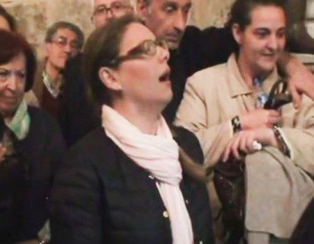 Montse a Nra Sra de los Dolores por carcelera a su recogida | 2015