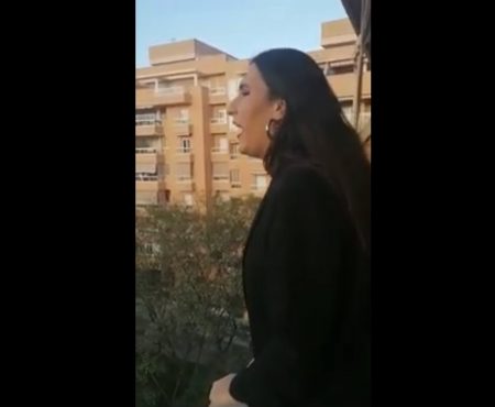 Ana Mar en una saeta a la Santa Cena | 2020